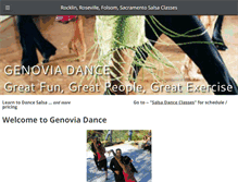 Tablet Screenshot of genoviadance.com
